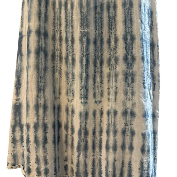 Anthropology Cloth & Stone Blue and White Above Knee Halter Tied Dress Size M - Picture 6 of 8